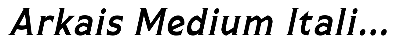 Arkais Medium Italic Condensed